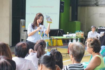 person giving a presentation in philippines