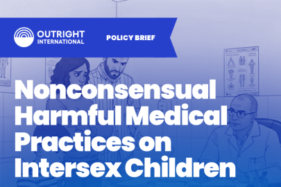 Intersex Human Rights Policy Brief Cover