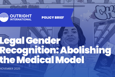 Legal Gender Recognition Policy Brief Cover