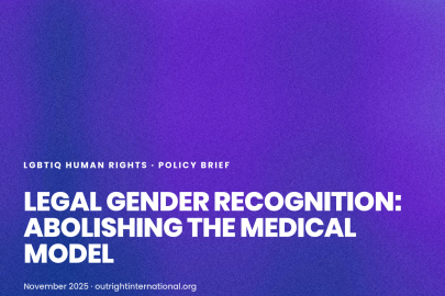 Legal gender recognition cover