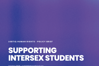 White text purple background 