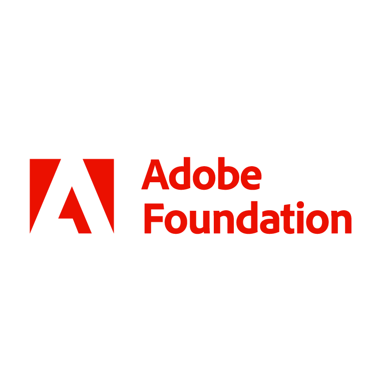 adobe foundation logo in red