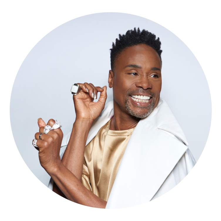 billy porter posing looking to the side