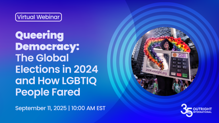 Queer Democracy flier
