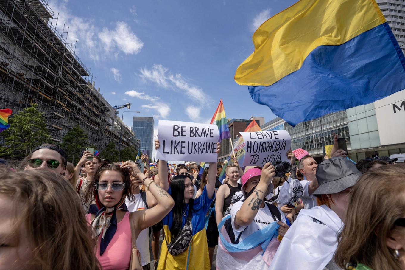 Thousands march in joint Kyiv-Warsaw Pride