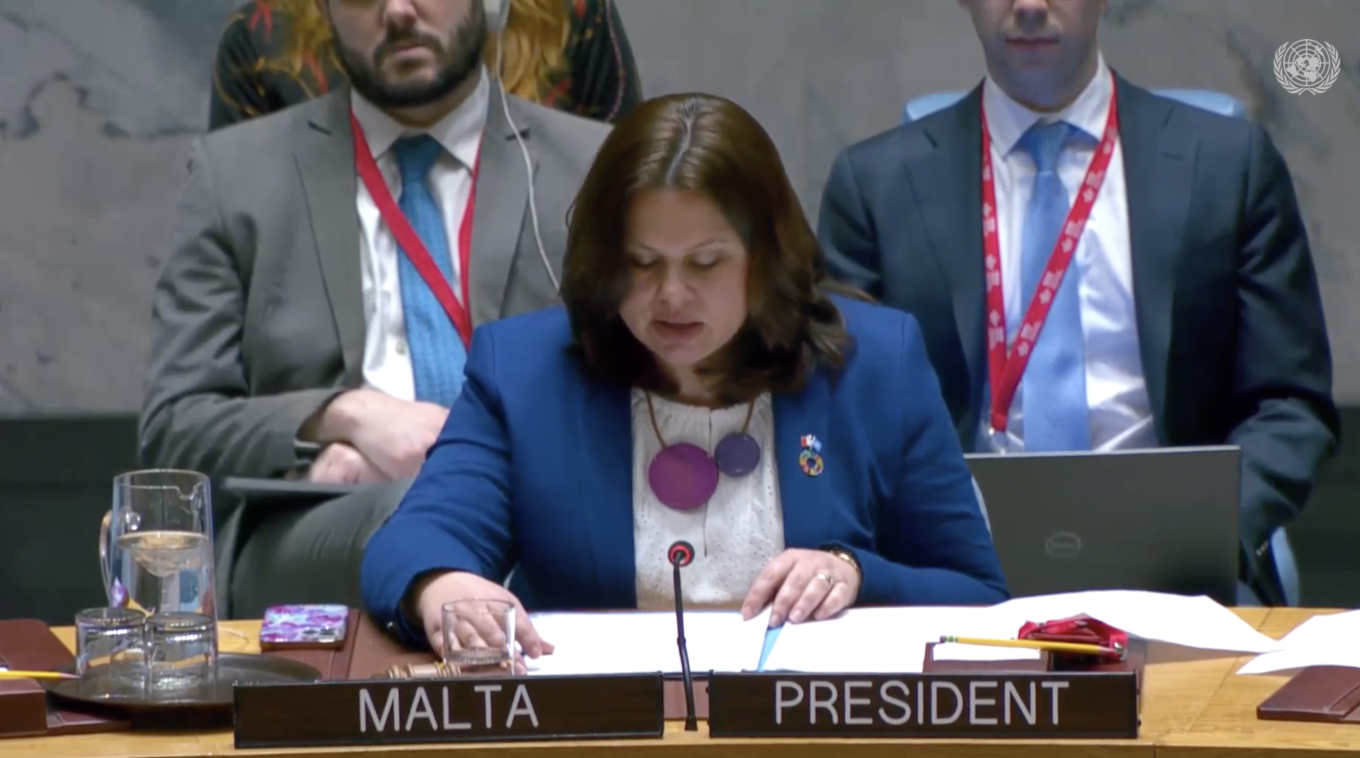 malta president speaking at the UN