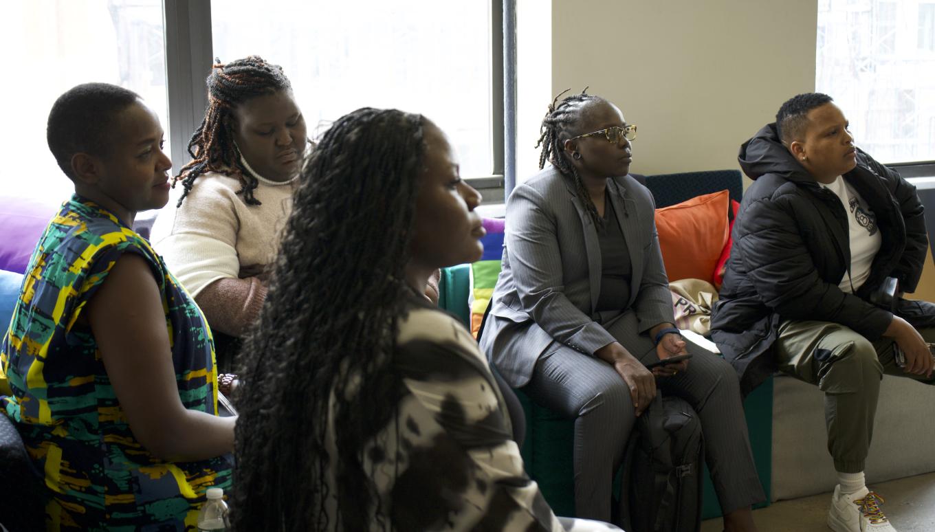 Advocacy week participants gather for a training