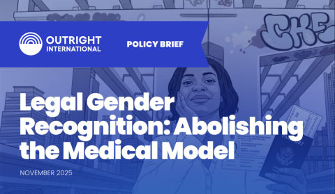 Legal Gender Recognition Policy Brief Cover