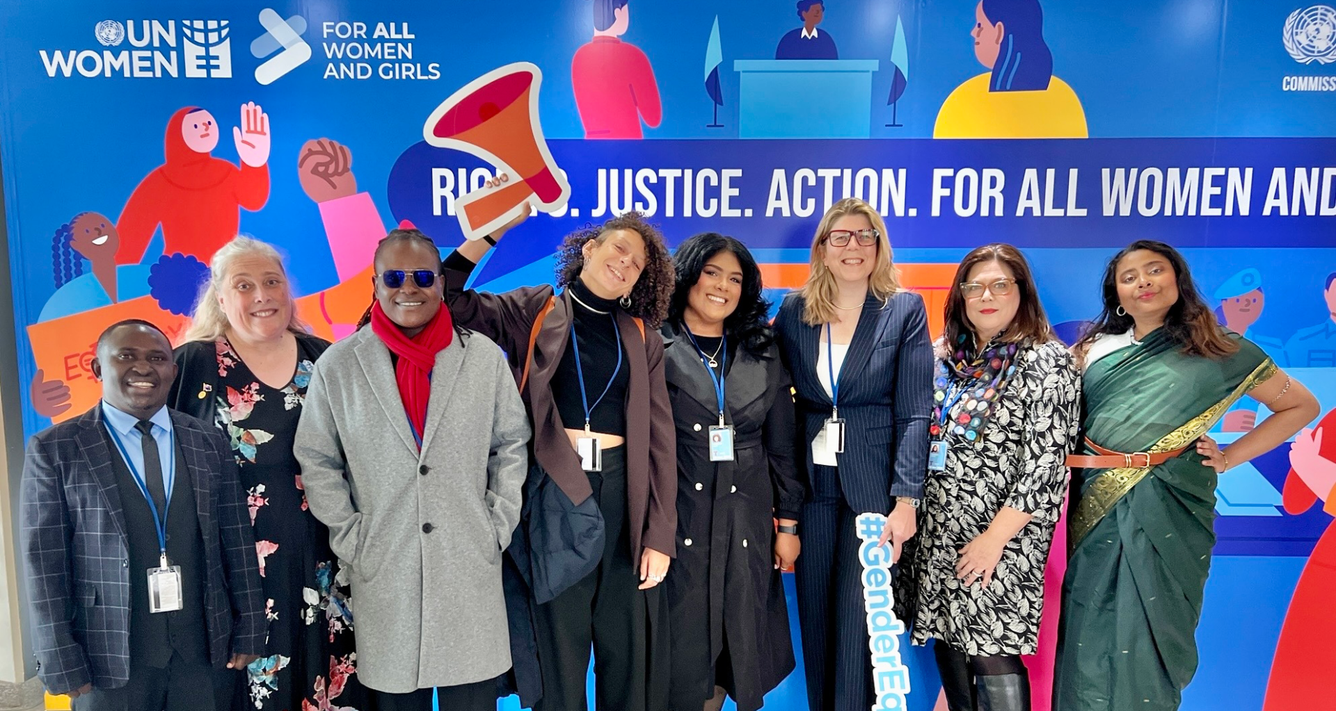 Intersex activists at UN Women